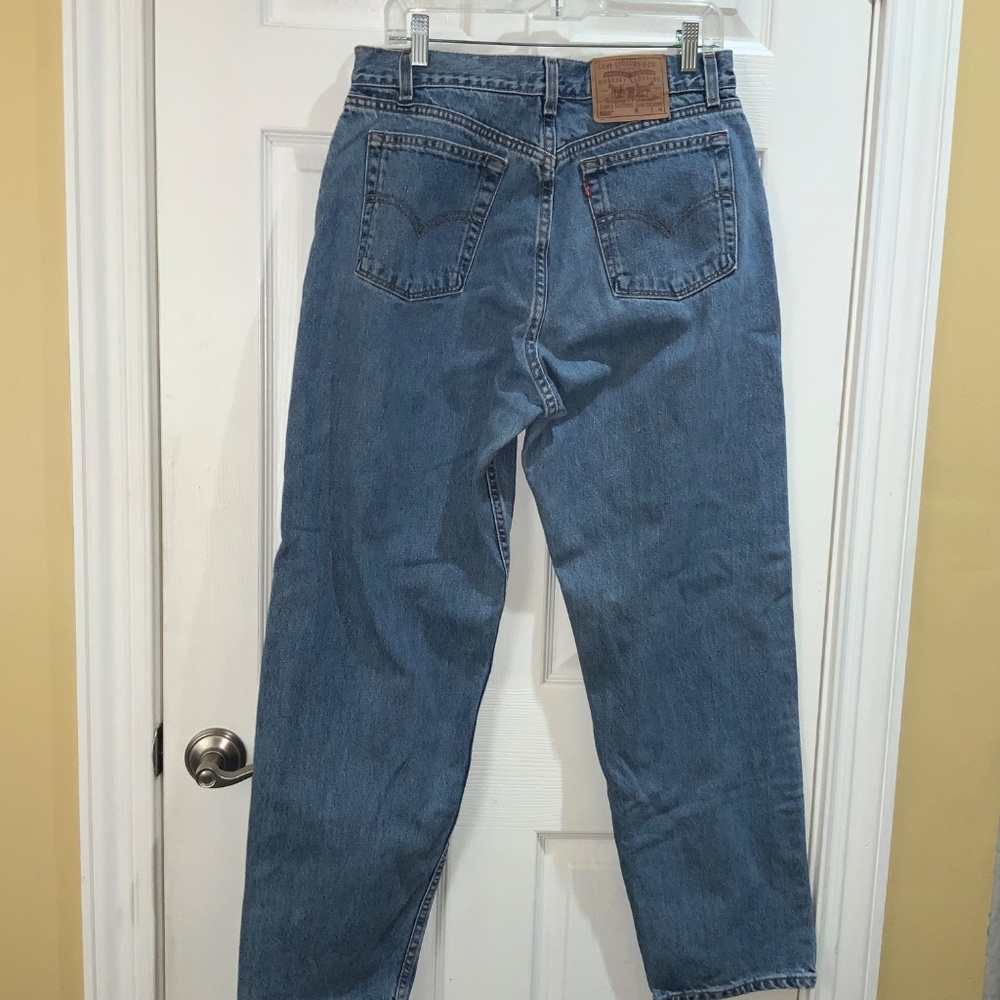 Levi’s 560 jeans Sz 14 Regular M loose fit straight leg vintage - Picture 5 of 7